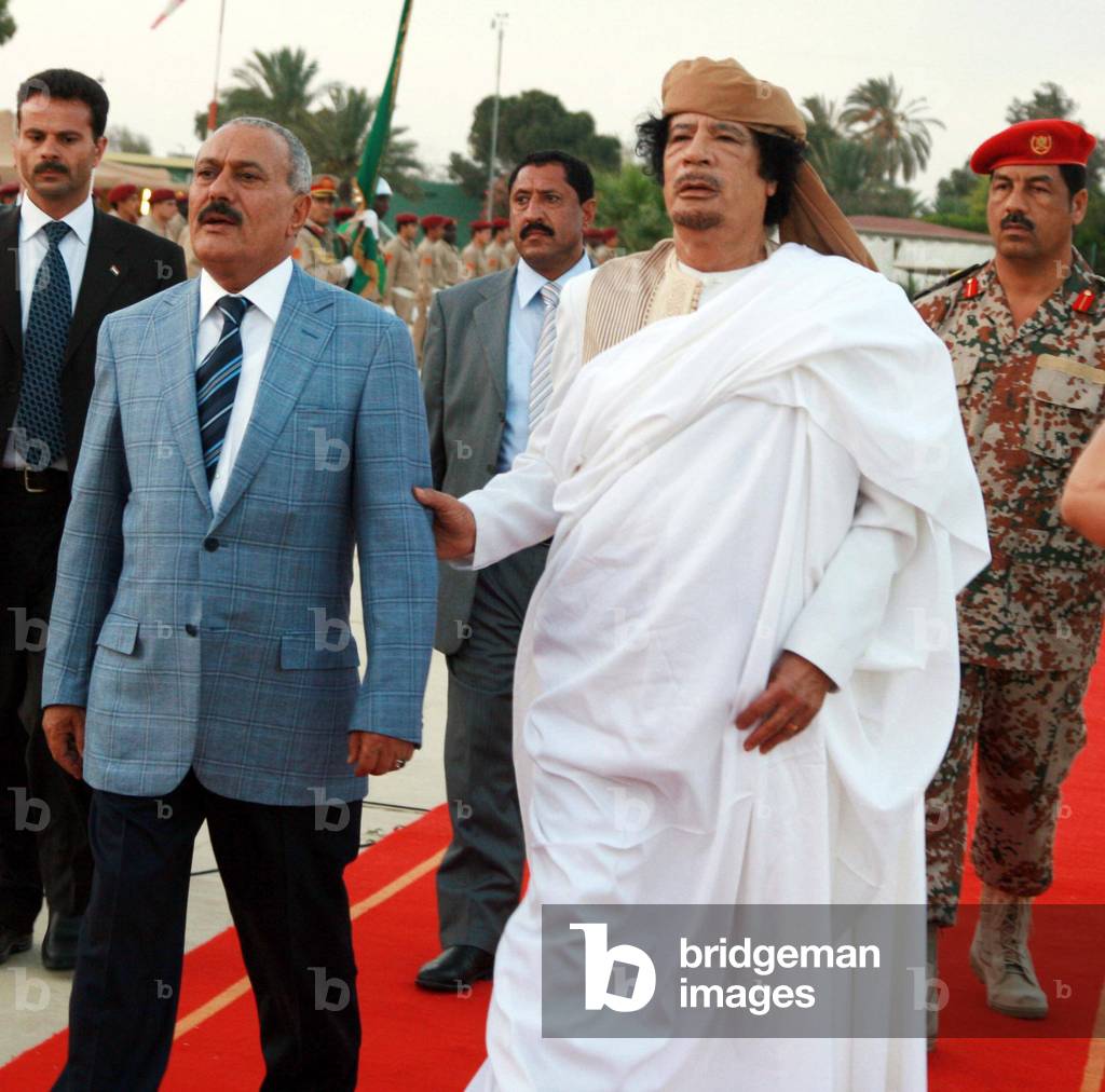 Colonel Gaddafi and Ali Abdullah Saleh