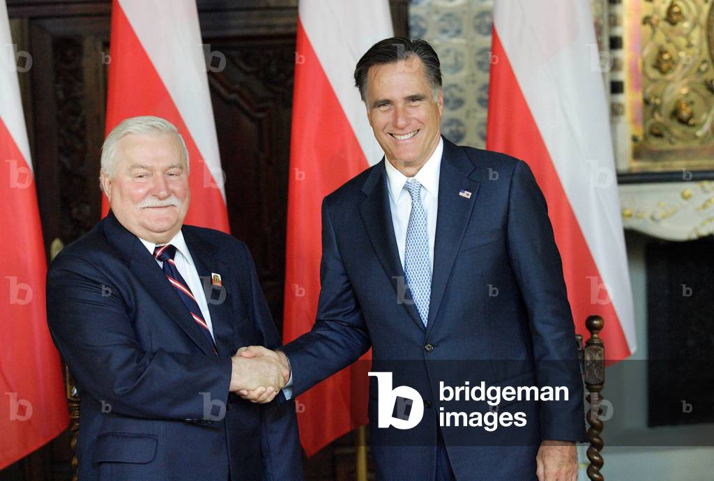 Lech Walesa et Mitt Romney
