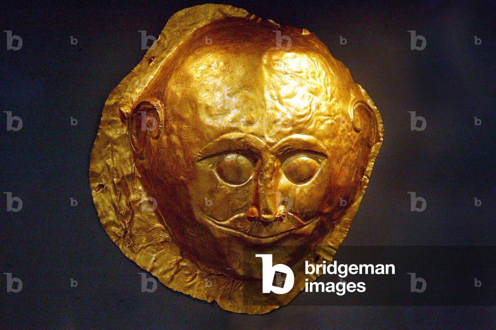Mycenian funeral mask