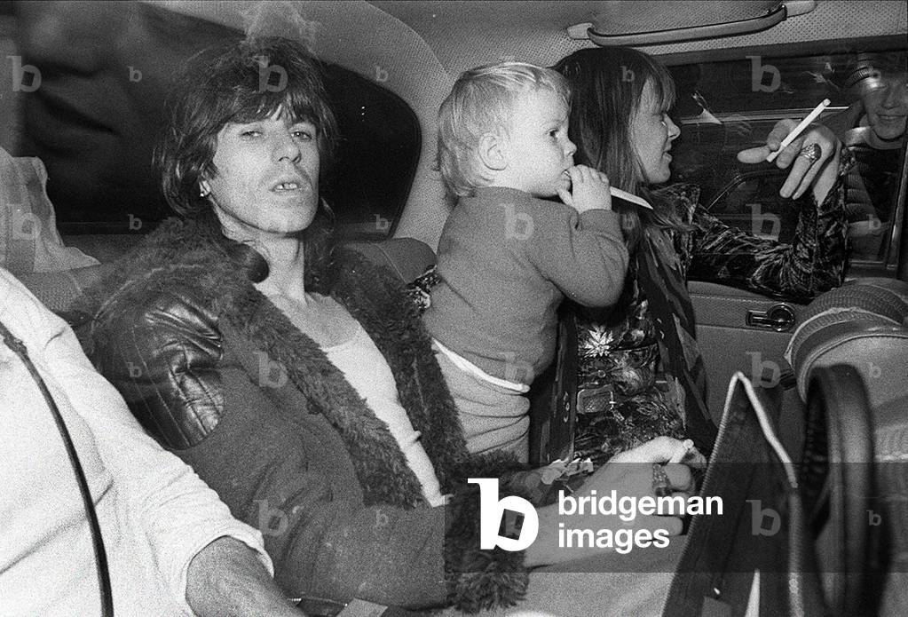 Keith Richards with Anita Pallenberg and their son Marlon
