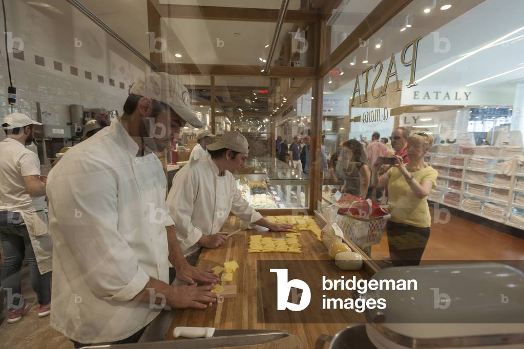 Pasta Making AT The Grand Opening of Eataly, New York City, 2016