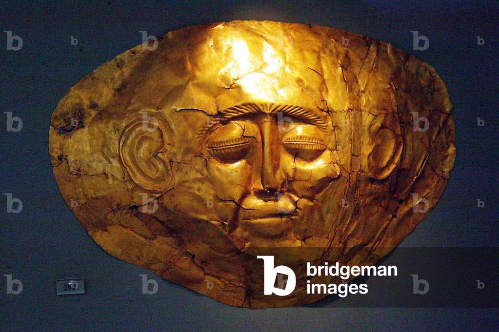 Mycenian funeral mask