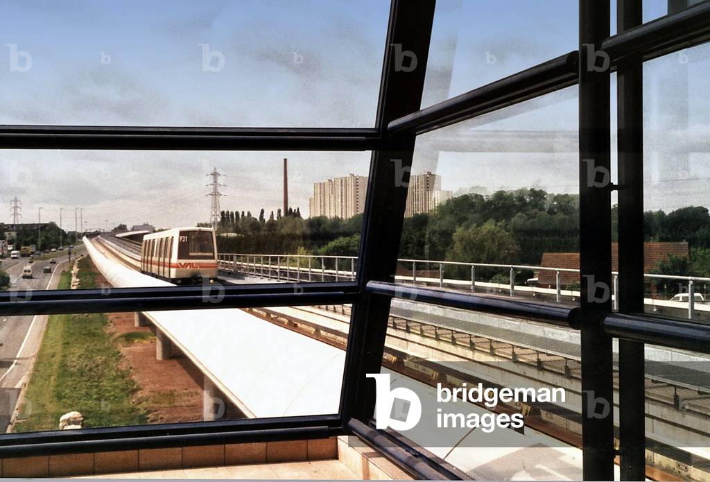 Light rail system VAL in Lille, France, 21st May 1995 (photo)