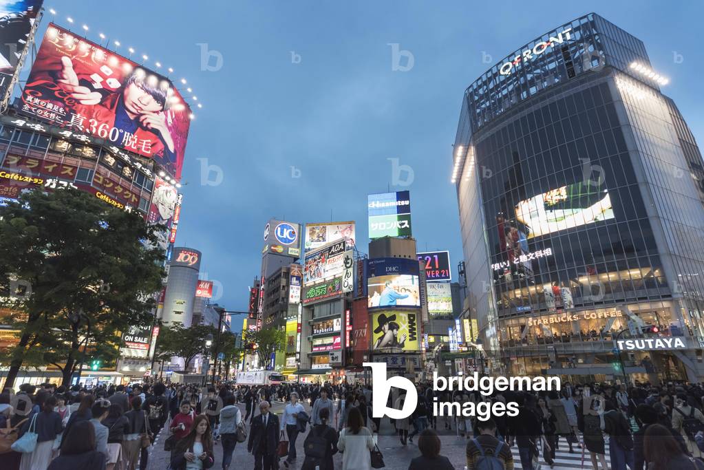 Crowd Shibuya Crossing Tokyo Japan Asia Copyright ImageRoker PetrxSVARC iblpsi0440521