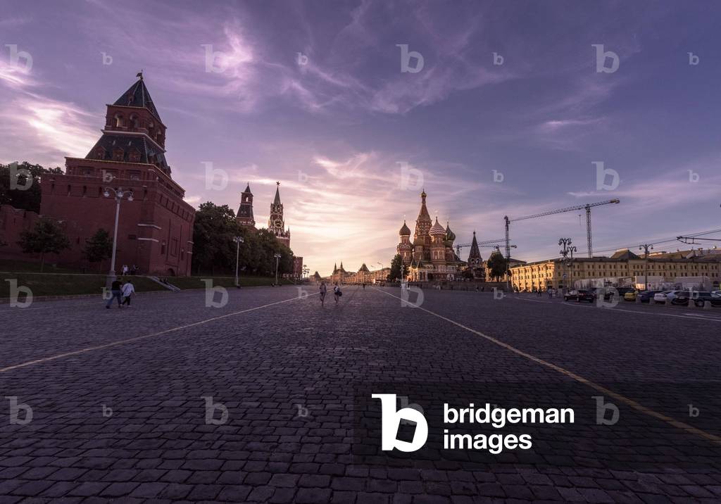 Red Square at Sunset Moscow Russia Europe Copyright ImageRoker EduardoxFusterXSala