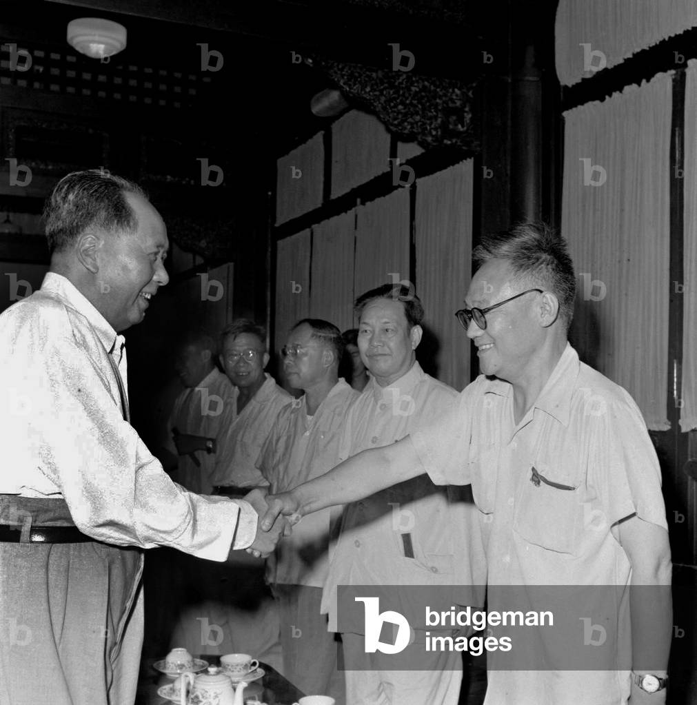 Mao Zedong et Ba Jin, 1954 (photo)
