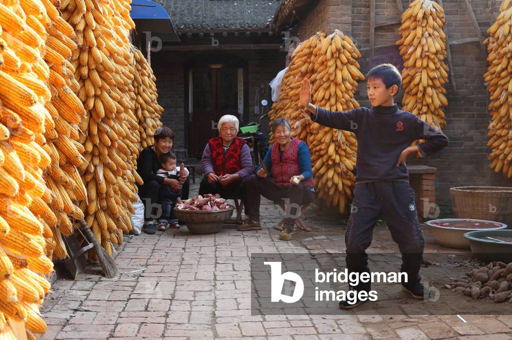 A boy practices Taiji at Chenjiagou Village in Wenxian County central China s Henan Province Nov