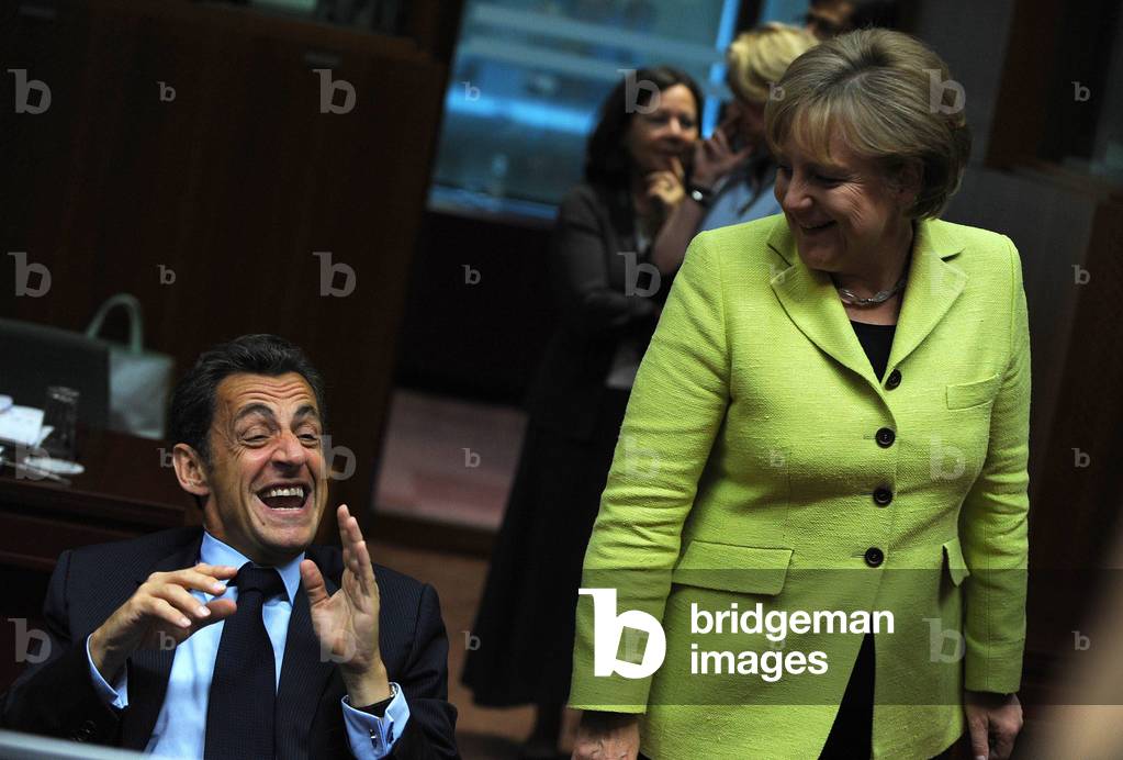 Nicolas Sarkozy and Angela Merkel