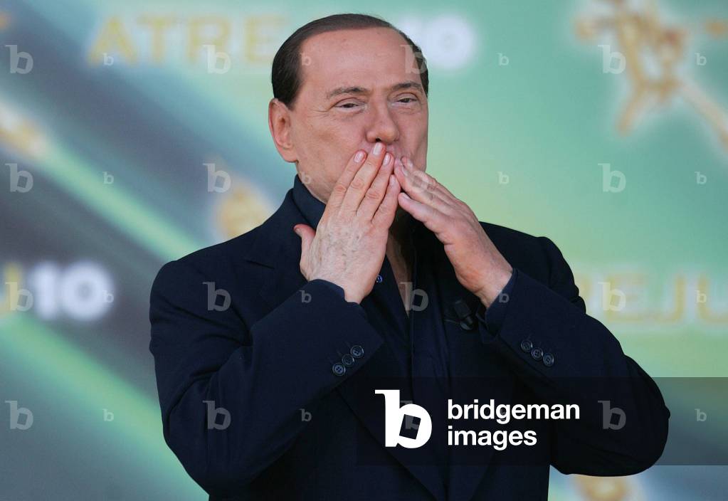 Silvio Berlusconi during a political meeting in Rome, 2010 (photo)