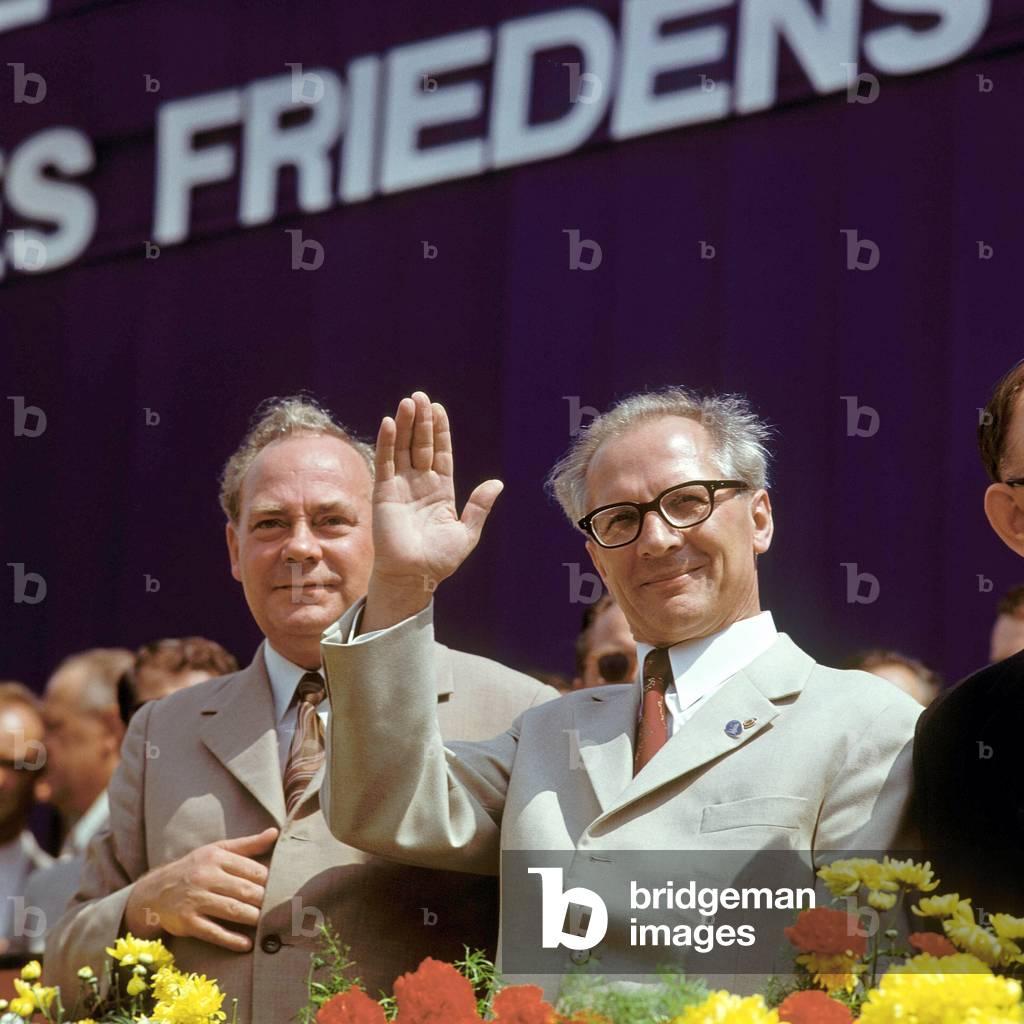 Harry Tisch et Erich Honecker