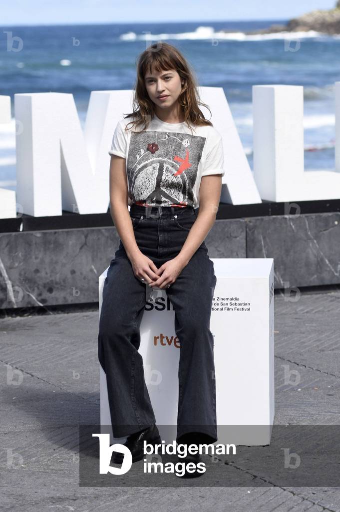 Lou de Laage at the 66th San Sebastian Film Festival on September 24, 2018