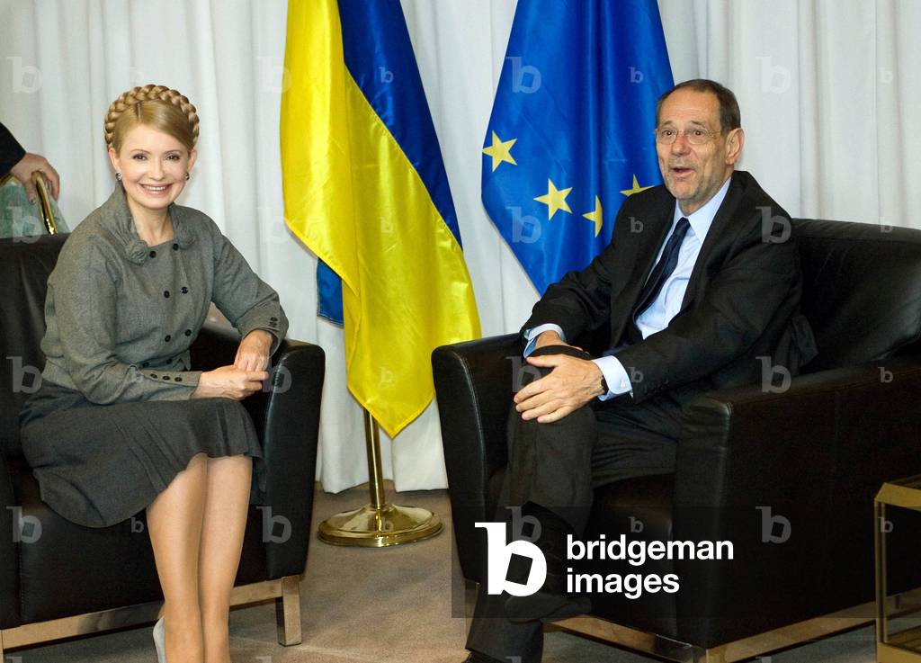 Yulia Tymoshenko and Javier Solana