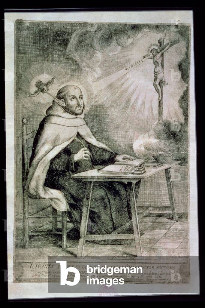 "St. Johannes von dem kreuz", 1701 von Spanish School