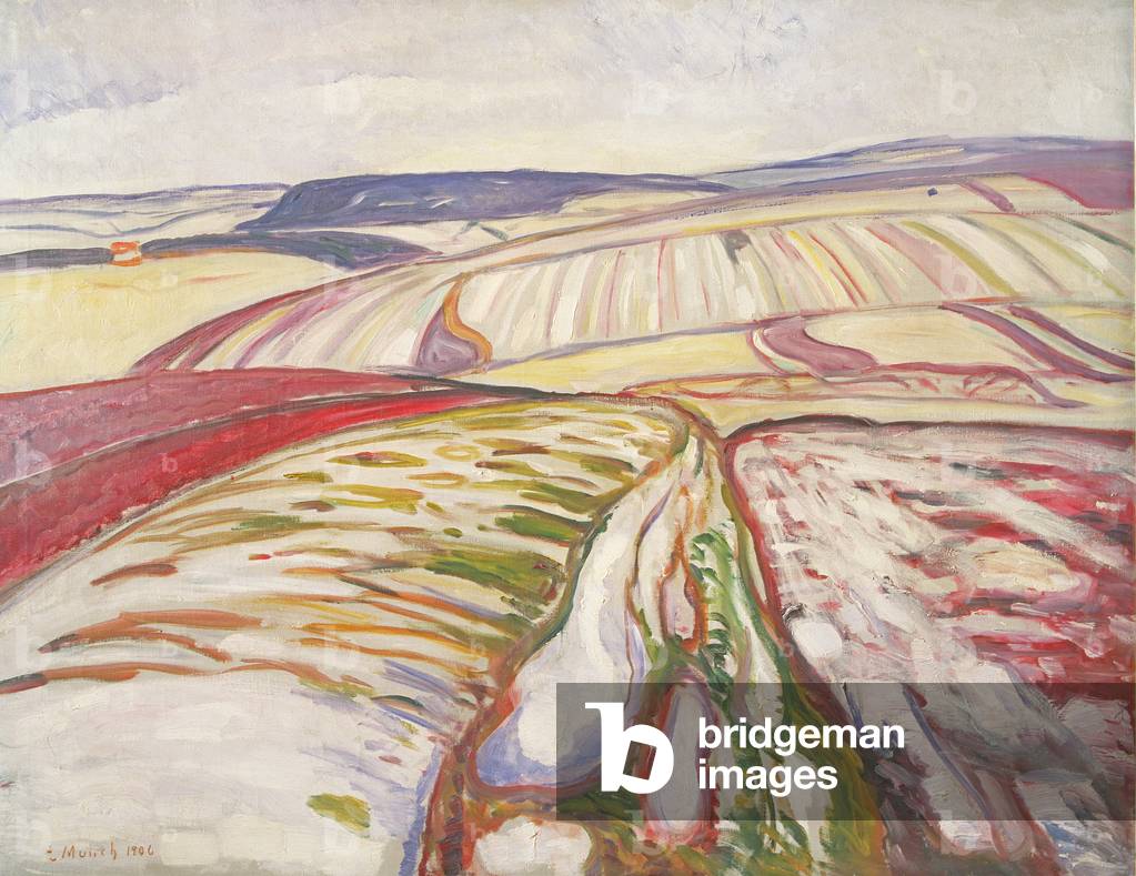 "131-0059494 Frost alla periferia di Eilgersburg" di Edvard Munch