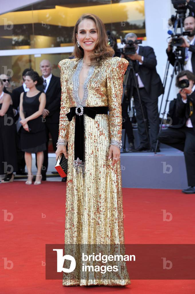Natalie Portman (in Gucci dress) at the 75th Venice Film Festival (La Mostra) on September 4, 2018