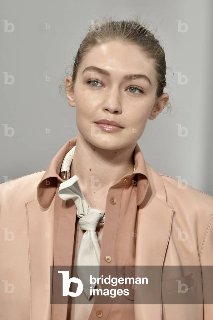 Gigi Hadid at the Defile Tods at Milan Fashion Week on September 21, 2018