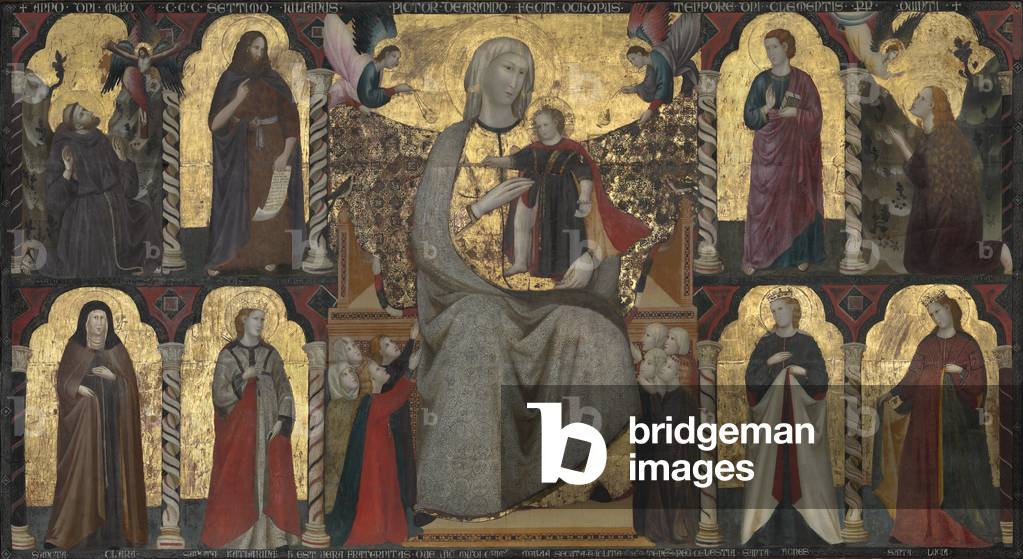 Virgin and Child with Saints, 1307 (tempera and gold on panel)