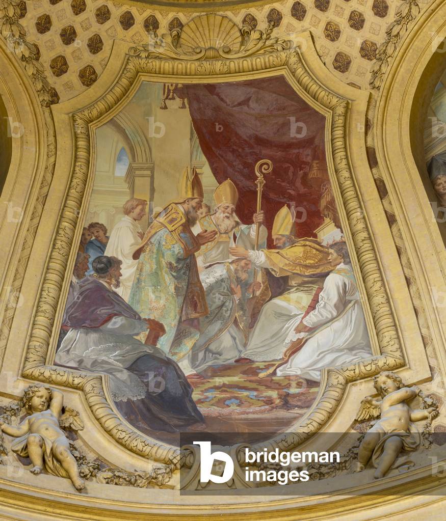 Chapel of Saint Augustine, tomb of Joseph Bonaparte, dome of the Invalides (1670), Paris (photography)