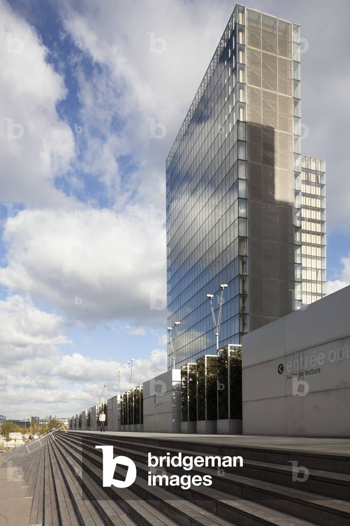 View of the Francois Mitterand Library (1989), Paris