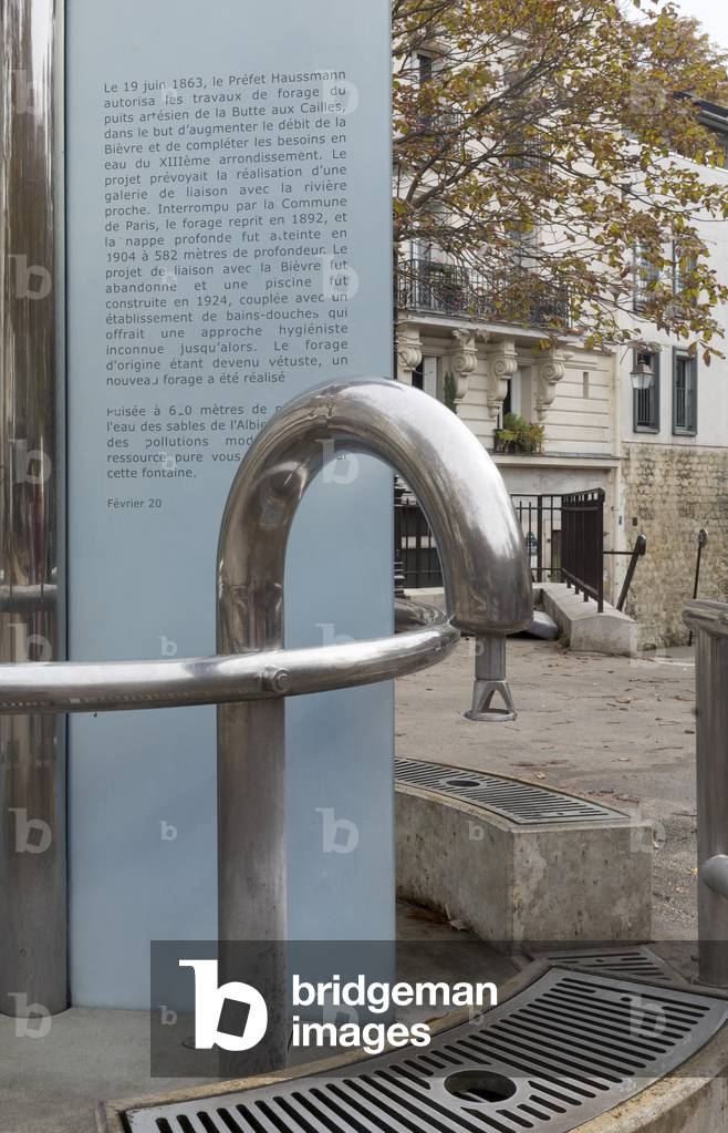 Artesian wells of square de la Madone, Paris (photograph)