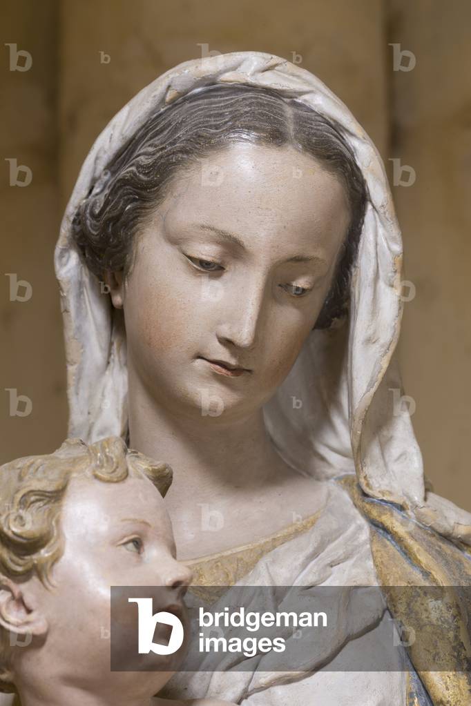 Virgin and Child, 17th century (polychrome terracotta)