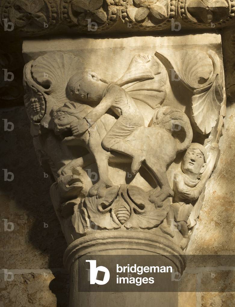 Daniel and the Lion 12th Century (sculpture)