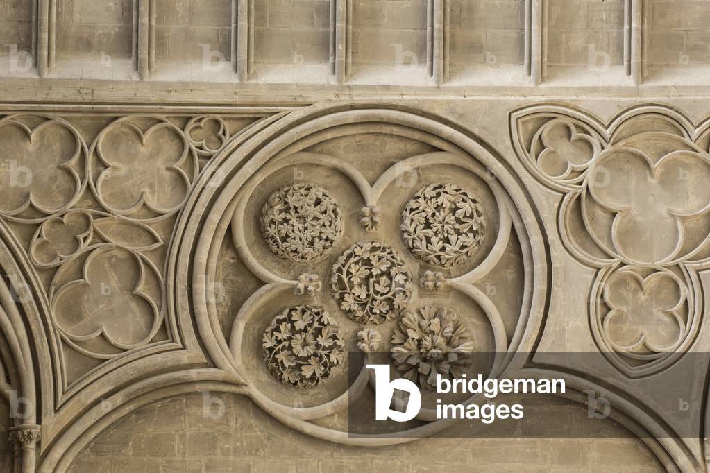 carved medallion c.1220, Cathedral of Saint Vincent de Bayeux