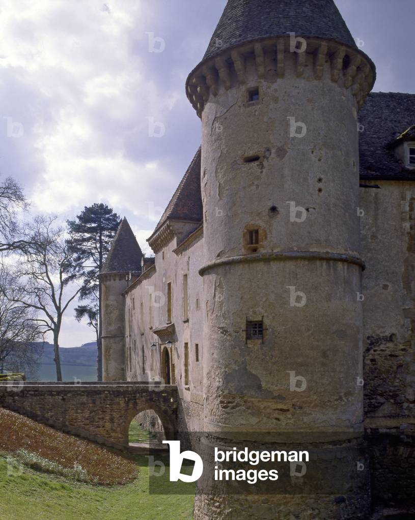 The Chateau de Bazoches in Burgundy. Residence of Sebastien Le Prestre de Vauban (1633-1707). Construction 12th century, modification and modifications by Vauban from 1675 to 1707.