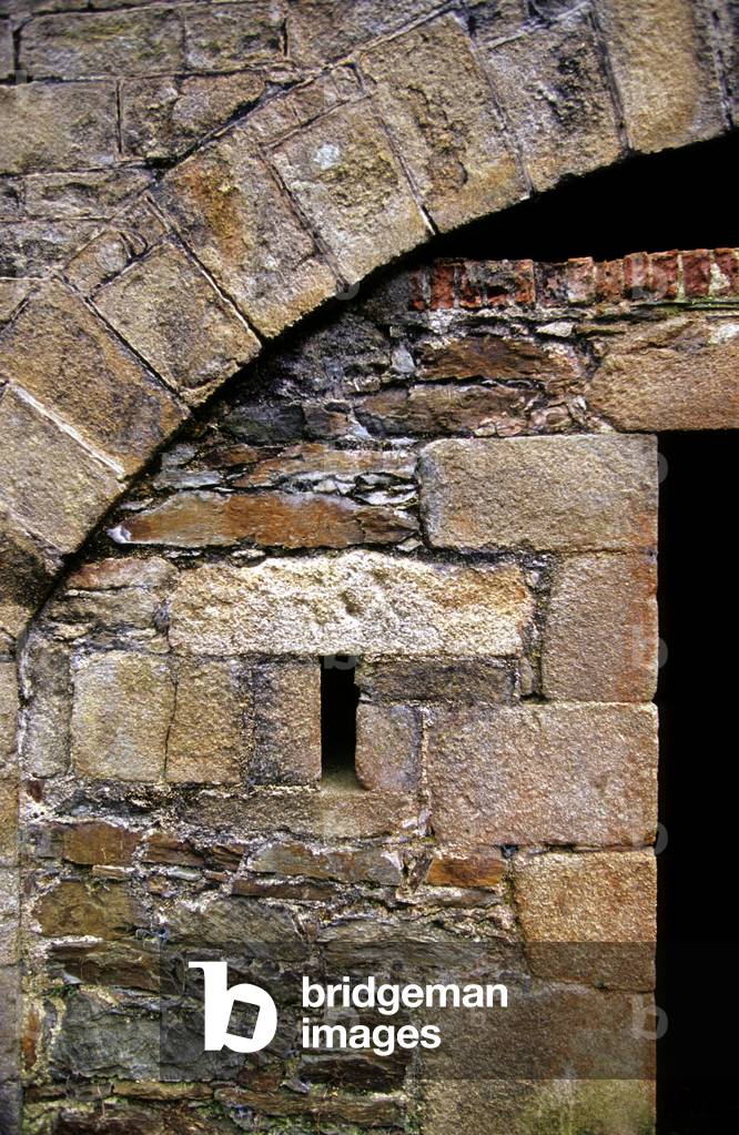 Detail of the countercarp of the citadel of Belle-Ile-en-Mer (Belle ile en Mer or Belle-Ile), Morbihan, Brittany, France. Architecture 1683-1689