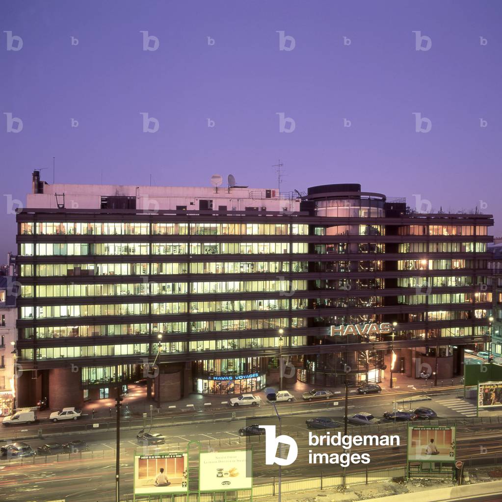 The former headquarters of Havas, Avenue Charles de Gaulle in Neuilly sur Seine (Hauts de Seine).