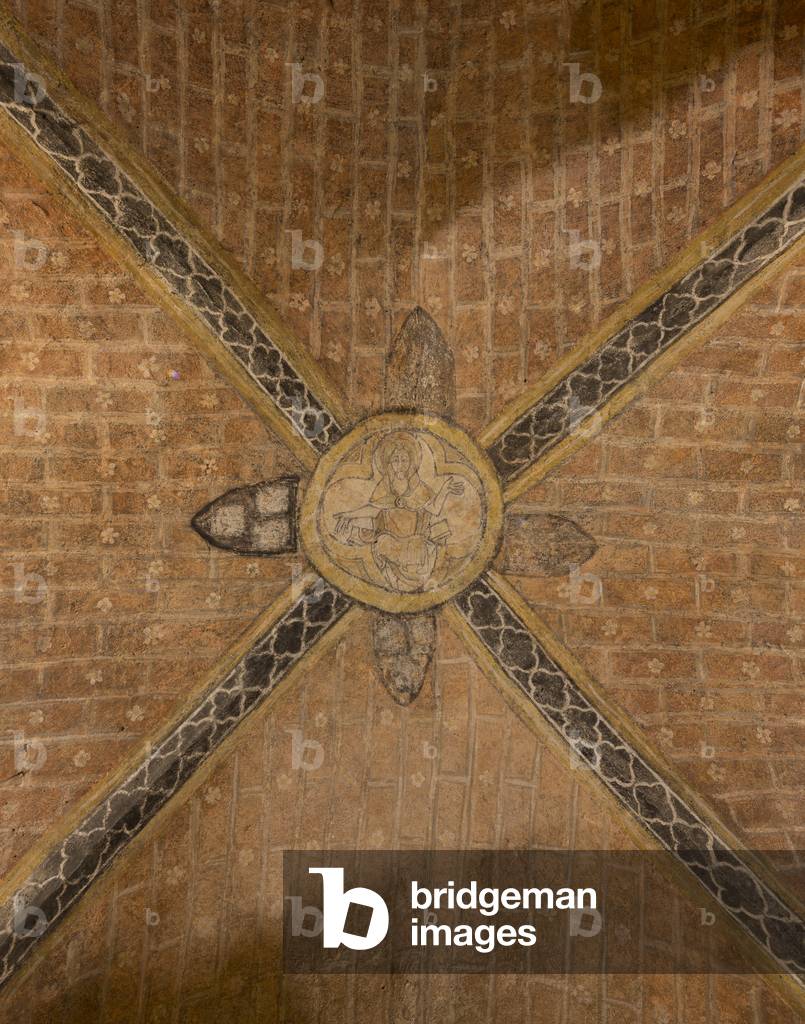 The crypt. Basilica of Saint Madeleine, Vezelay, 1120-1150 (photography)