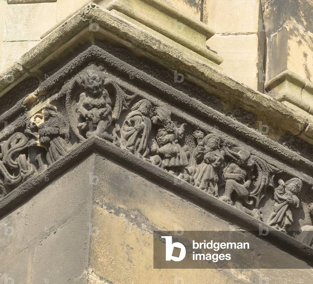 frieze on the south transept. St Stephen's Cathedral in Metz, 12th-15th Century (photo)