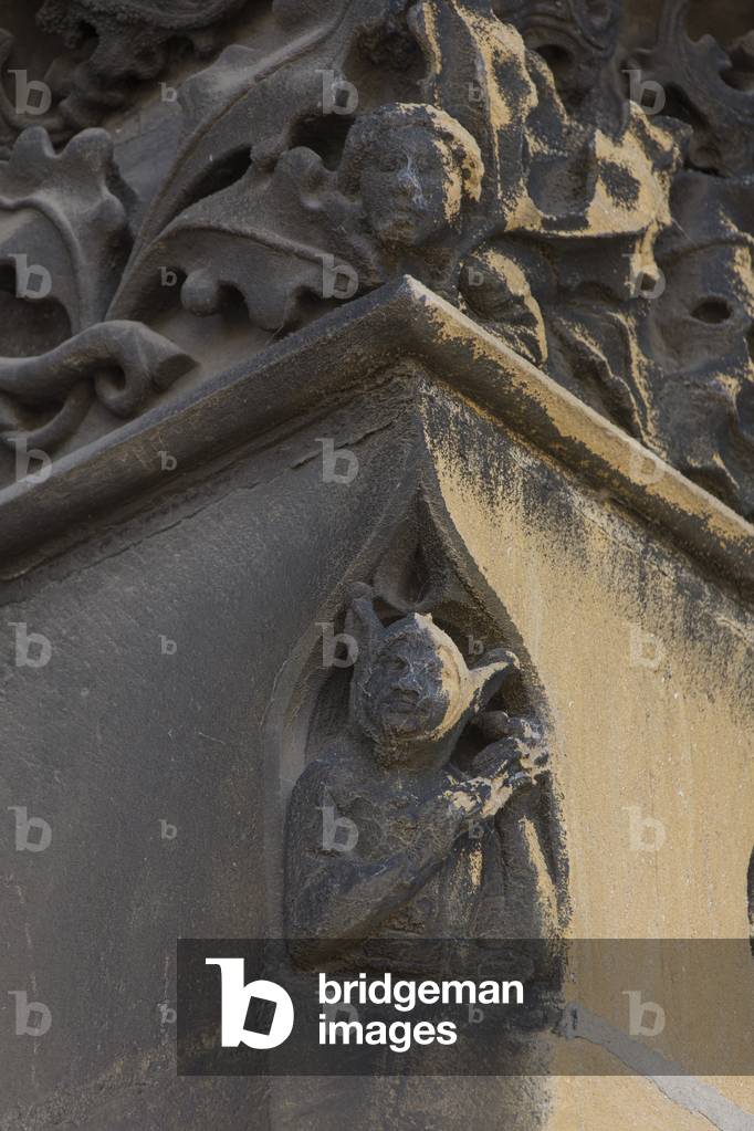 Exterior detail. St Stephen's Cathedral in Metz, 12th-15th Century (photo)