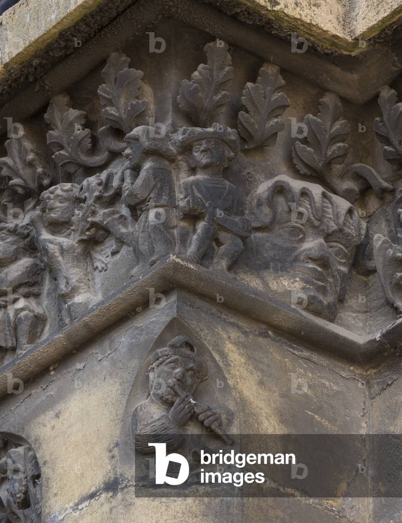 Exterior detail. St Stephen's Cathedral in Metz, 12th-15th Century (photo)