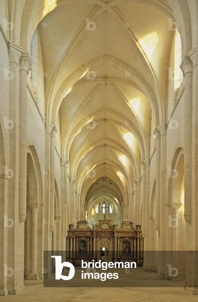 Abbey of Pontigny in the Yonne. Photography 15/11/03.