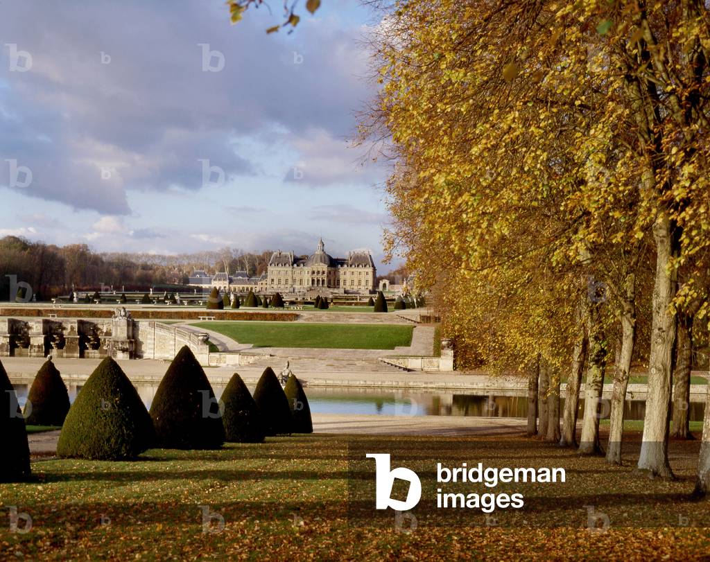 Chateau et jardins de Vaux Le Visomte (Vaux-Le-Vicomte) in Maincy (Seine et Marne). Architect Louis Le Vau (1612-1670), construction 1656-1659.