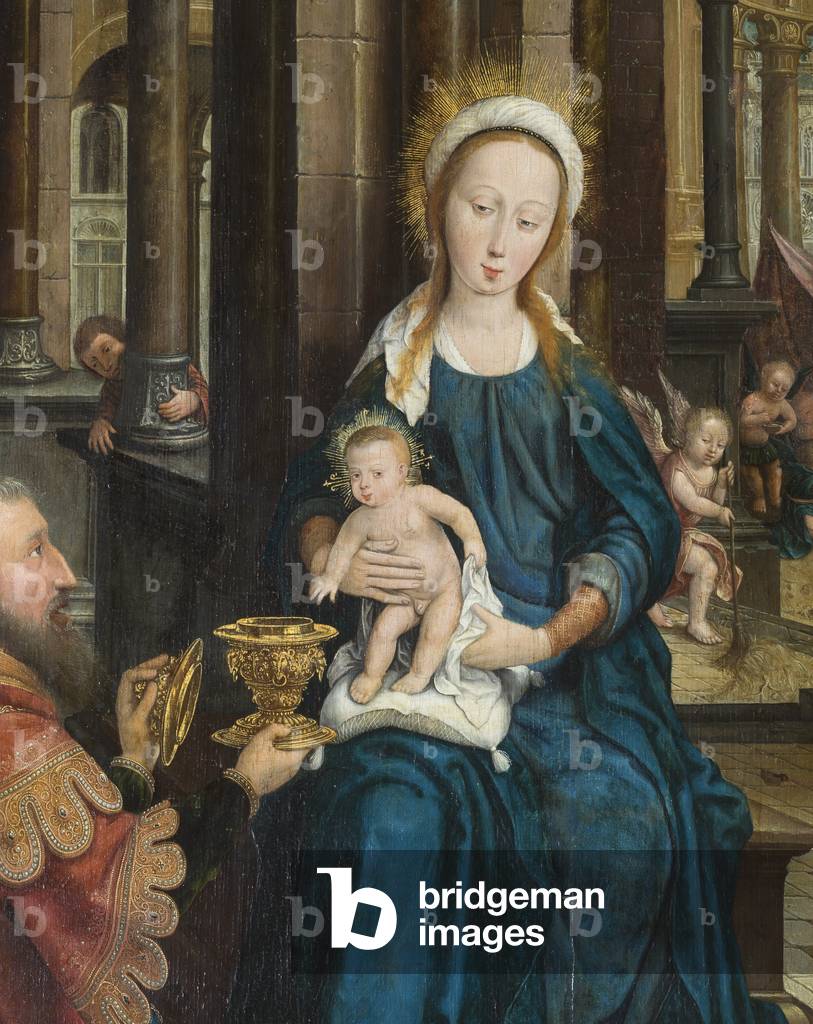 Triptych of the Adoration of the Child Jesus, 1528 (oil on wood)