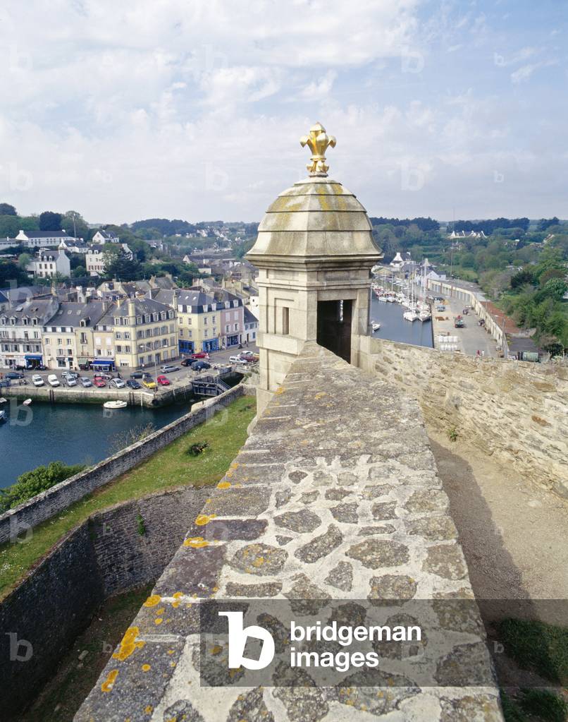 Guerite at the salient of the Dauphin bastion at the Citadel of Belle Ile en mer (Belle-Ile-en-Mer), Morbihan, Brittany, France. Architecture by Sebastien Le Prestre, Marquis de Vauban (1633-1707), 1683-1689.