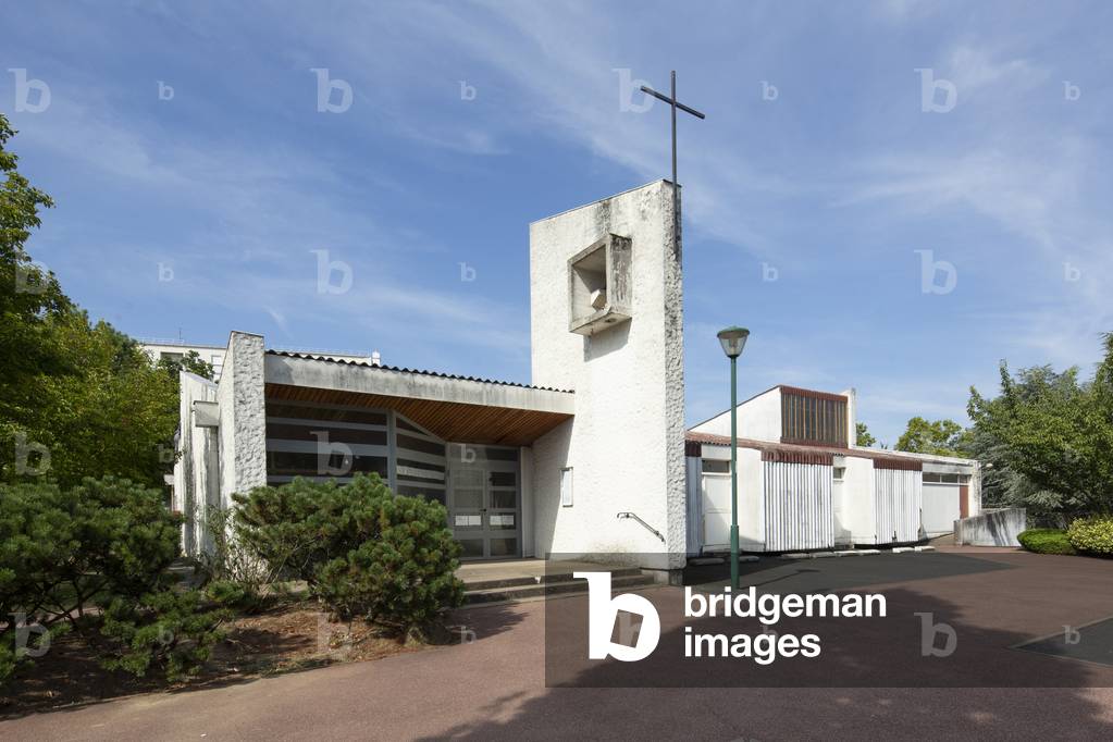 Saint cure d'Ars parish center, Villefranche, 1966 (photography)