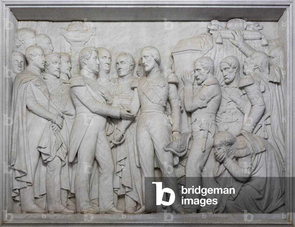 Bas-reliefs of the cellar, dome of the Invalides, Paris (photograph)