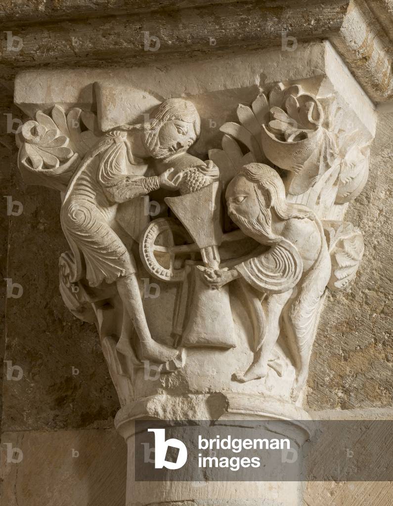 The mystical mill 12th century (sculpture)