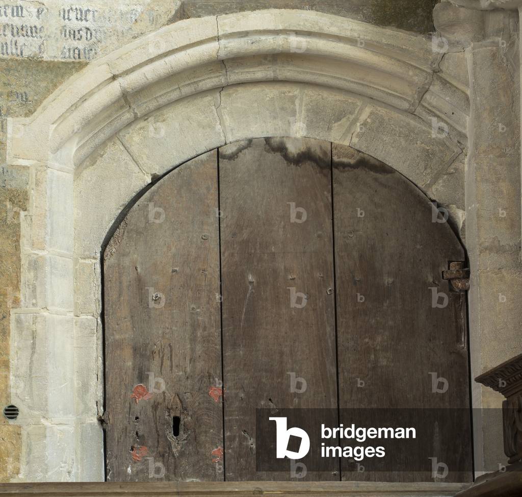 communication gate between the chapter house and the chartier, cathedral of Saint Vincent de Bayeux