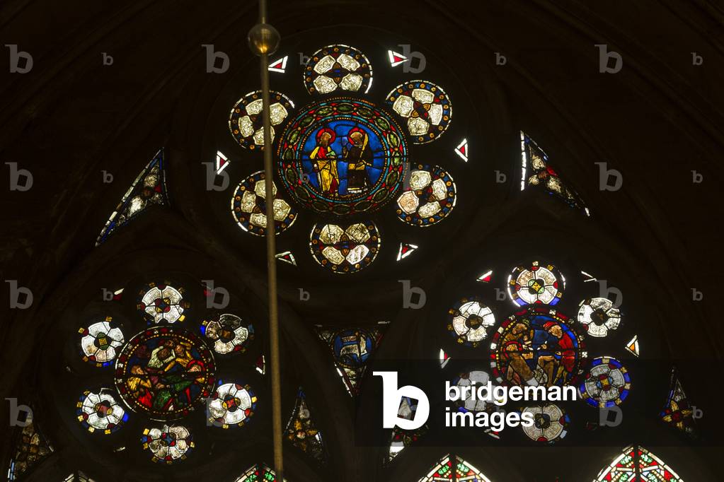 Stained glass. St Stephen's Cathedral in Metz, 12th-15th Century (photo)
