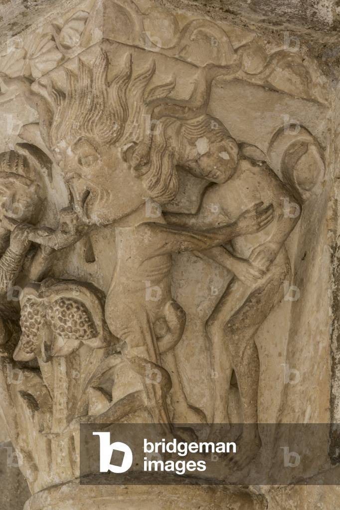 Secular music, sacred music 12th century (sculpture)