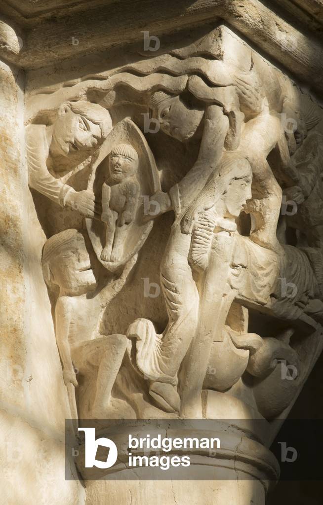 The Death of the Rich and Lazarus 12th Century (sculpture)