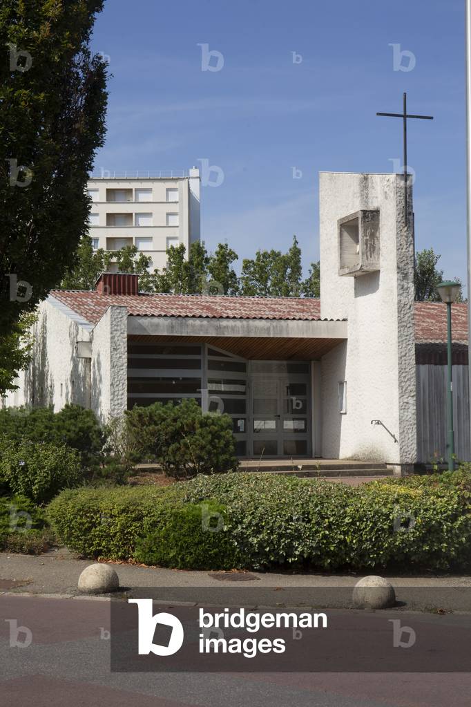 Saint cure d'Ars parish center, Villefranche, 1966 (photography)