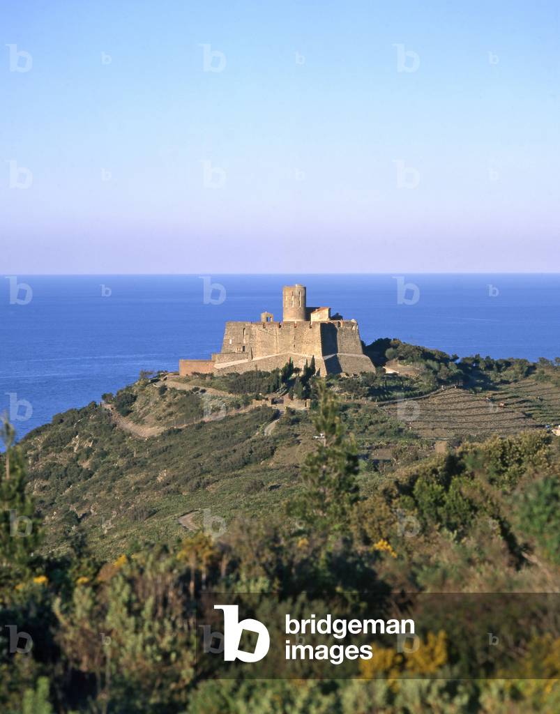 Fort Saint Elme in Collioure, Languedoc Roussillon. Architect Sebastien Le Prestre de Vauban (1633-1707), realisation 1680.