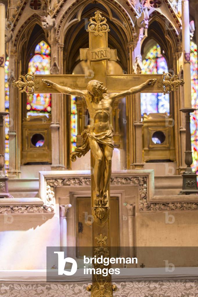 Altar Cross - Basilica of Saint Denis (Saint Denis) - France, Ile-de-France, Seine-Saint-Denis