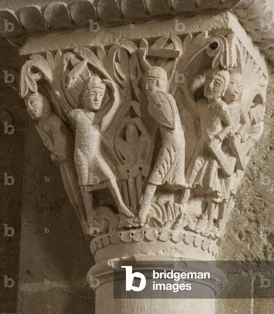 Two armed men 12th century (sculpture)