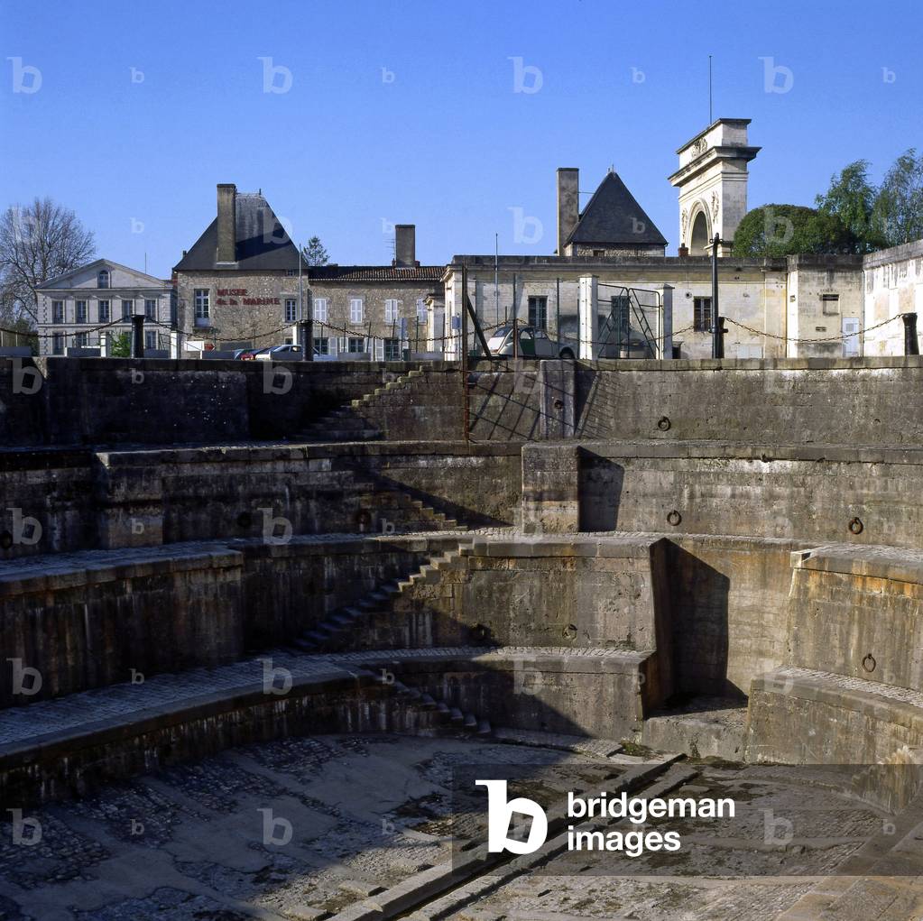 Interior of the refit hold at the arsenal of Rochefort, Charente Maritime (Charente-Maritime), Poitou Charente (Poitou-Charente), France